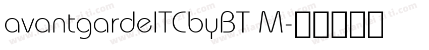 avantgardeITCbyBT M字体转换